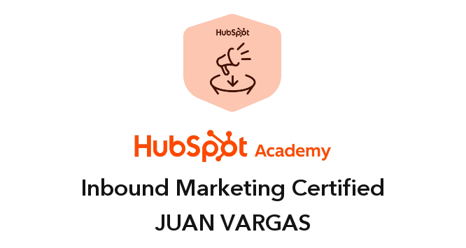 HubSpot Academy Inbound Marketing Certified badge