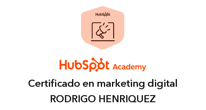 Insignia HubSpot Academy: Certificado en marketing digital
