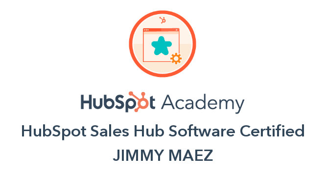 HubSpot Academy HubSpot Sales Hub Software Certification Badge