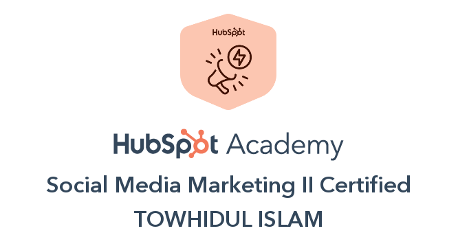 Social Media Marketing II Certified - HubSpot Academy badge