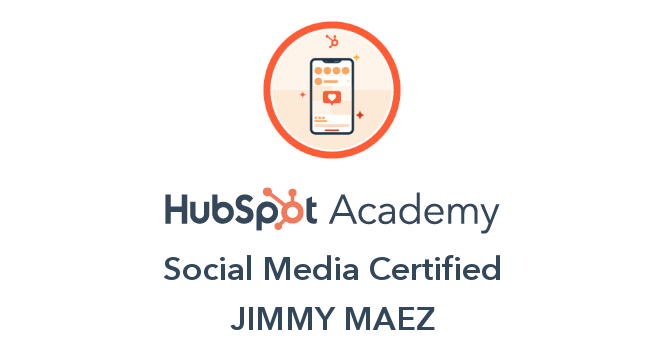HubSpot Academy Social Media Marketing Certification Badge