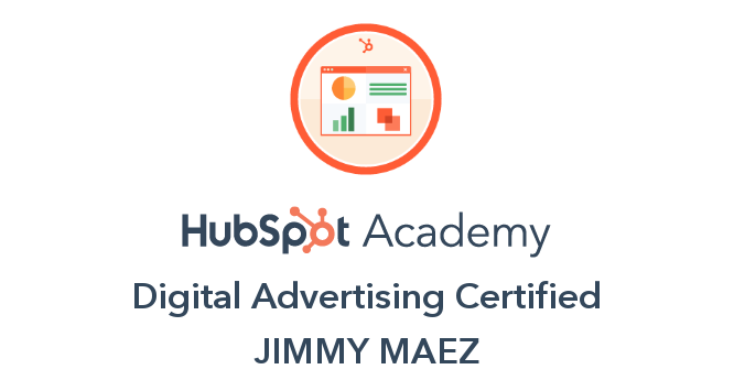 HubSpot Academy Digital Advertising Certification Badge
