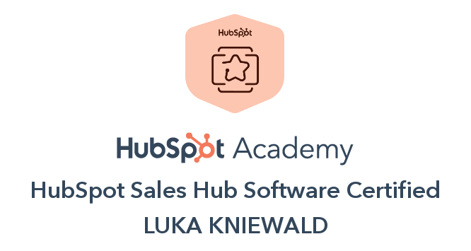 HubSpot Sales Hub Software Certified