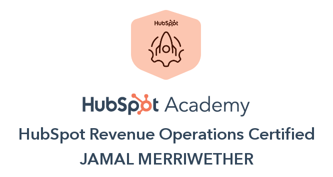 HubSpot Revenue Operations Certified badge