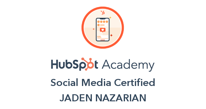 HubSpot Social Media Marketing Badge