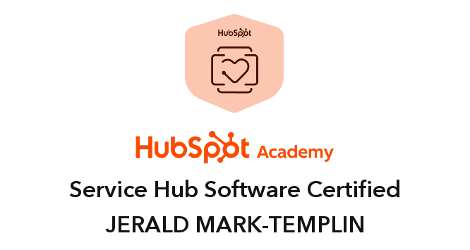 Service Hub Software Certified - Jerald Mark-Templin