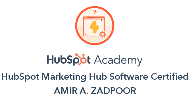 Marketing Hub Software certification badge