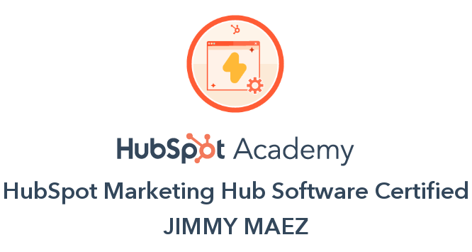 HubSpot Academy HubSpot Marketing Hub Software Certification Badge