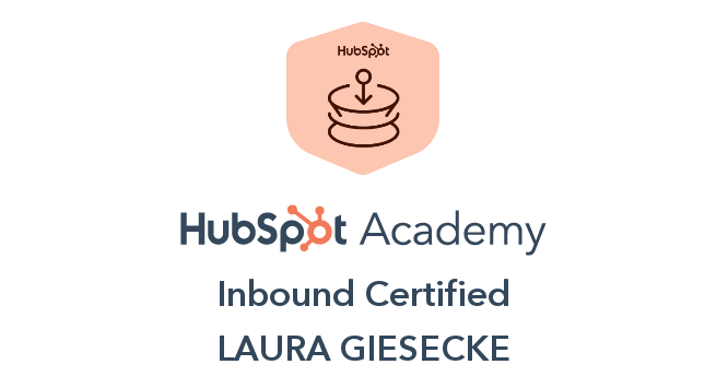 HubSpot Academy Inbound Certified badge