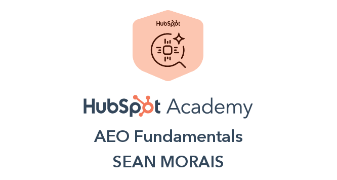 HubSpot Academy: AEO Fundamentals certificate