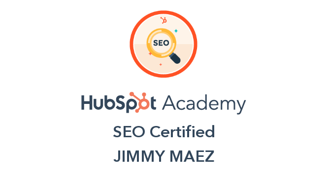 HubSpot Academy SEO Certification Badge