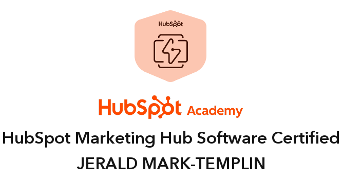 HubSpot Marketing Hub Software Certified - Jerald Mark-Templin