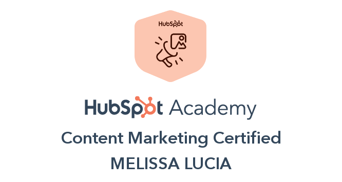 HubSpot Content Marketing Certified