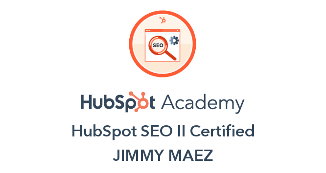 HubSpot Academy SEO II Certification Badge