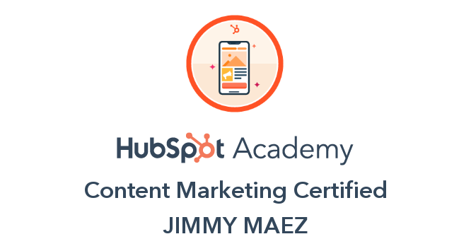 HubSpot Academy Content Marketing Certification Badge