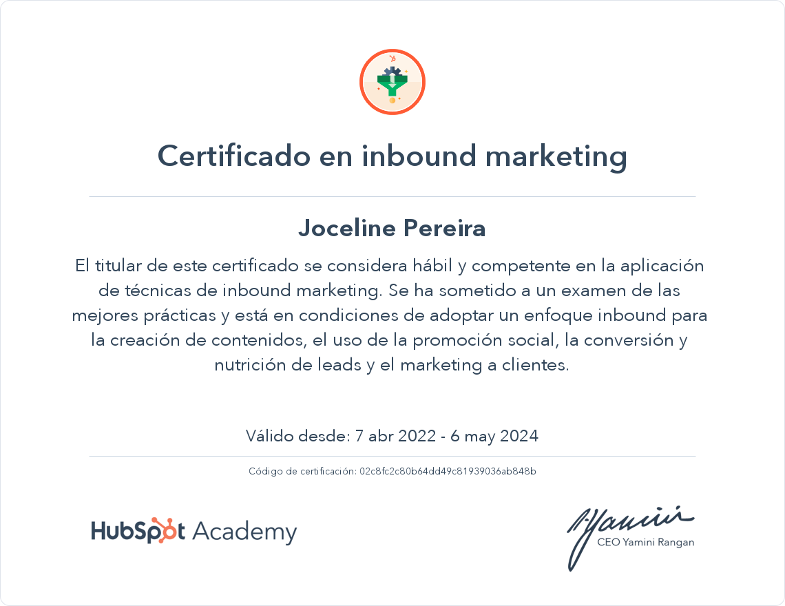 Tu certificado
