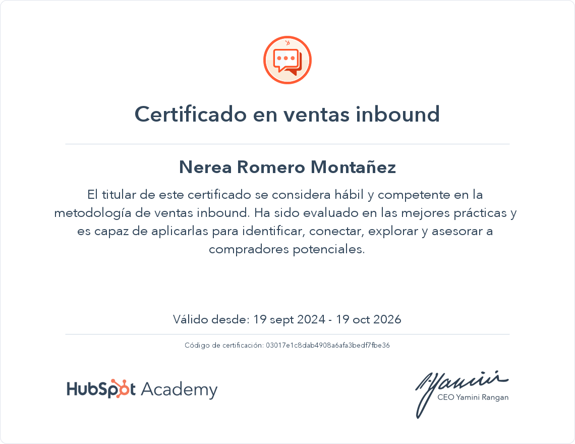 Tu certificado