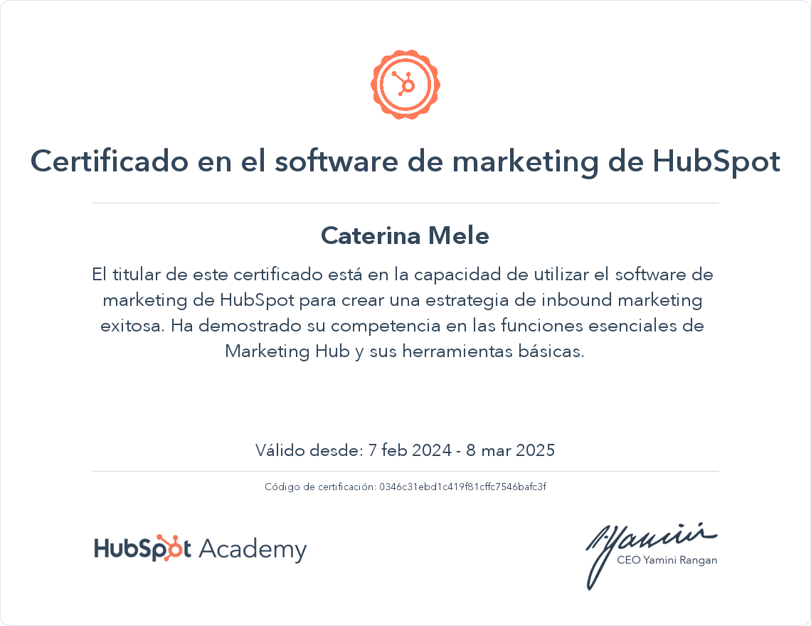 Tu certificado