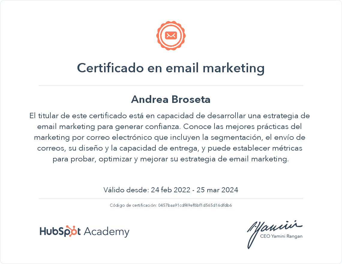 Tu certificado