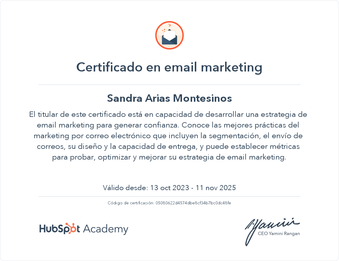 Tu certificado