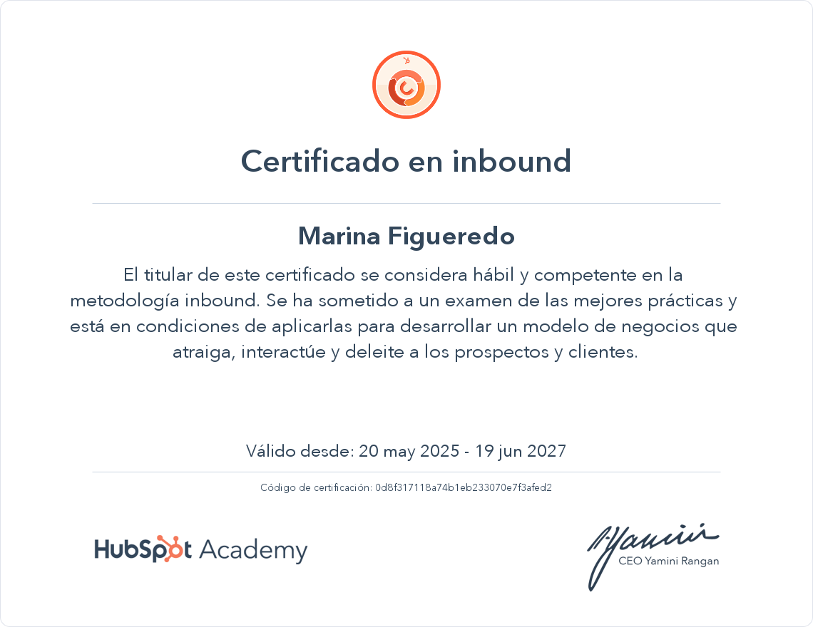 Tu certificado