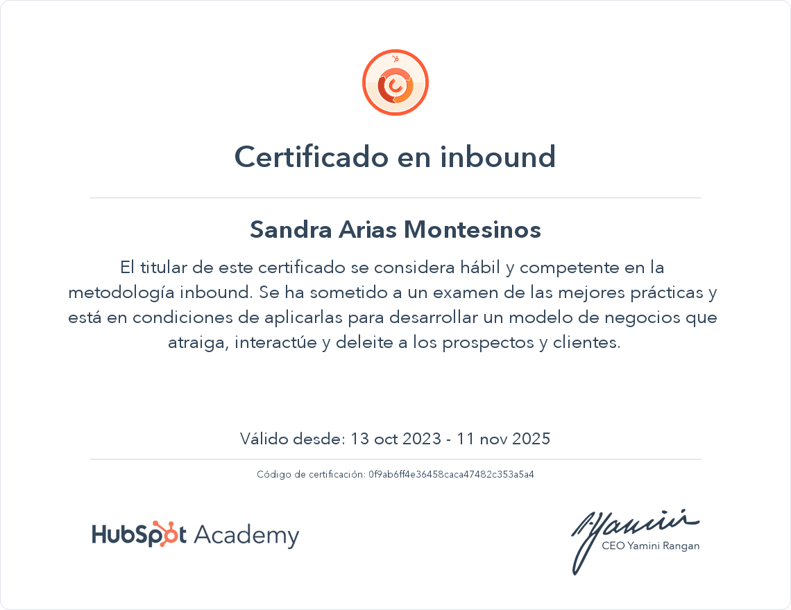 Tu certificado
