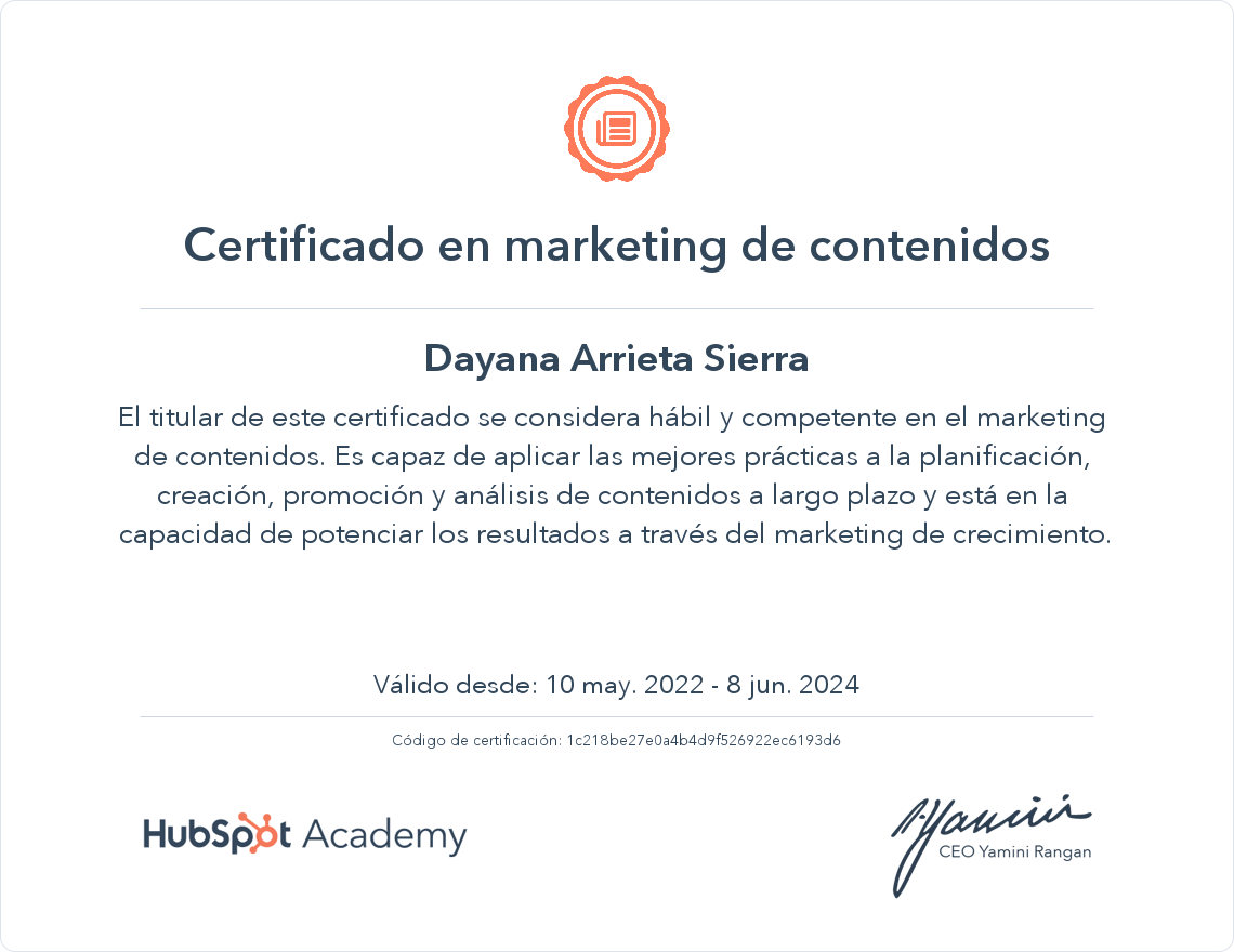 Tu certificado