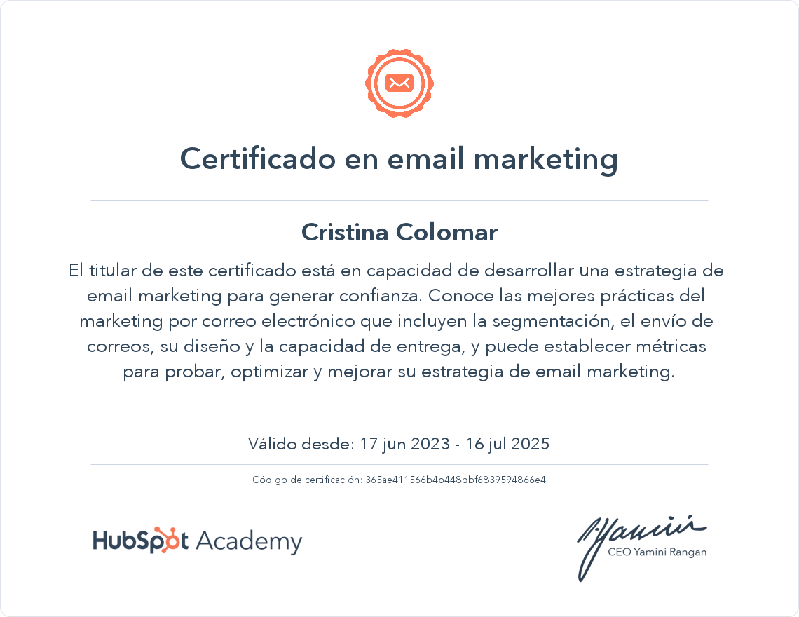 Tu certificado