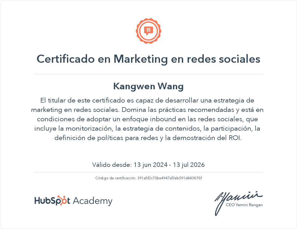 Tu certificado