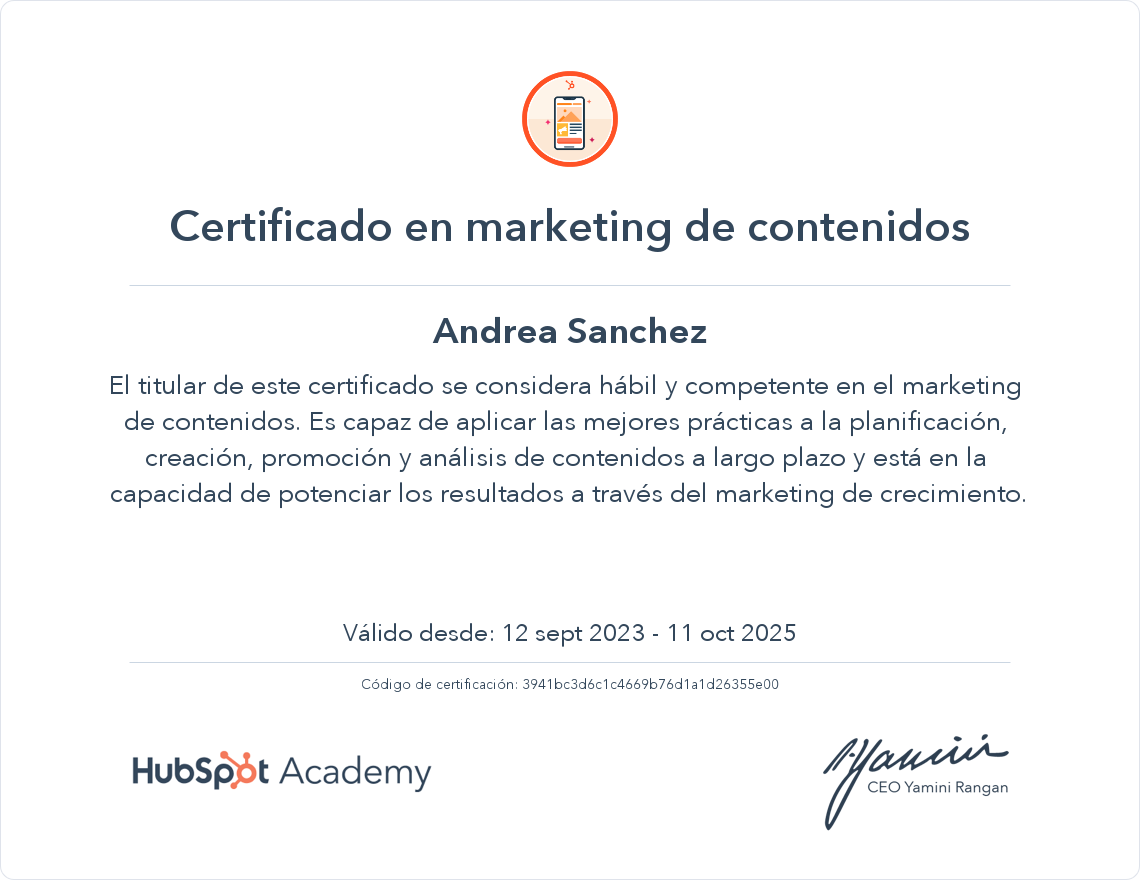 Tu certificado