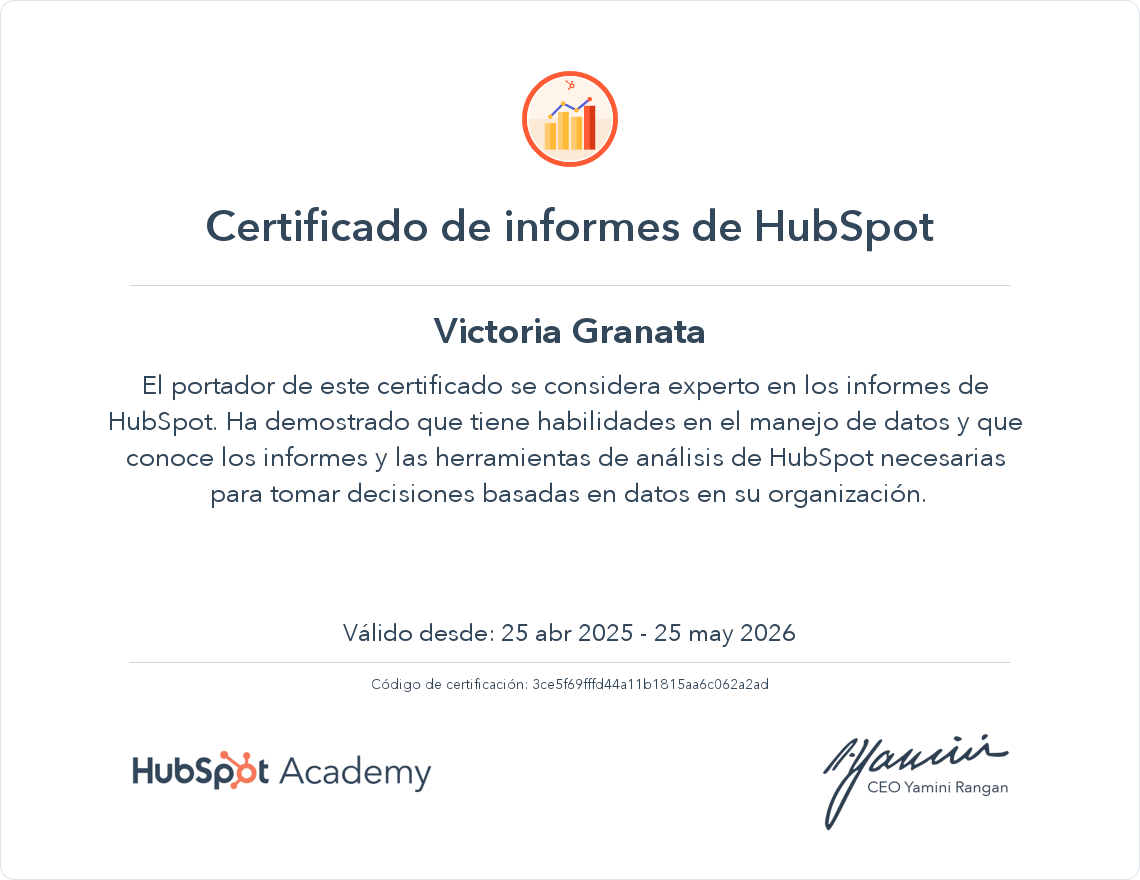Tu certificado