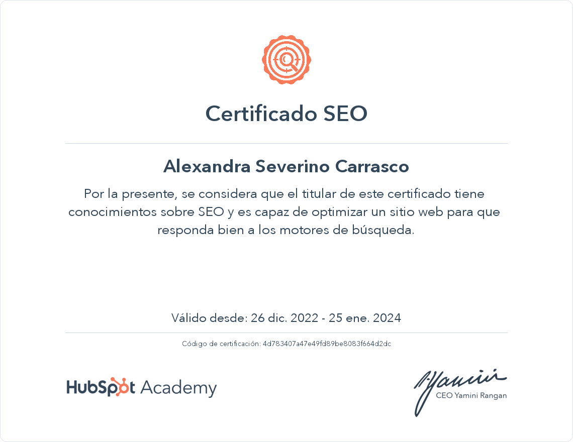 Tu certificado