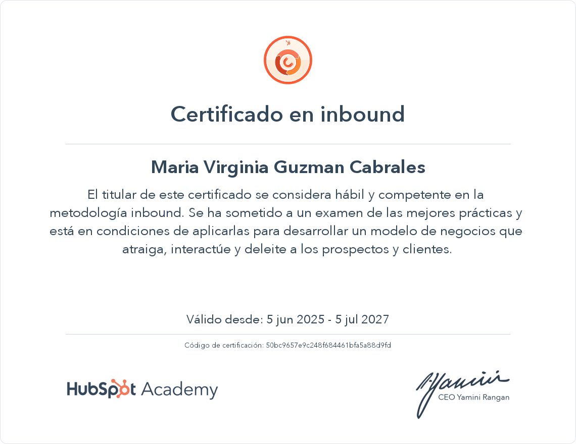 Tu certificado