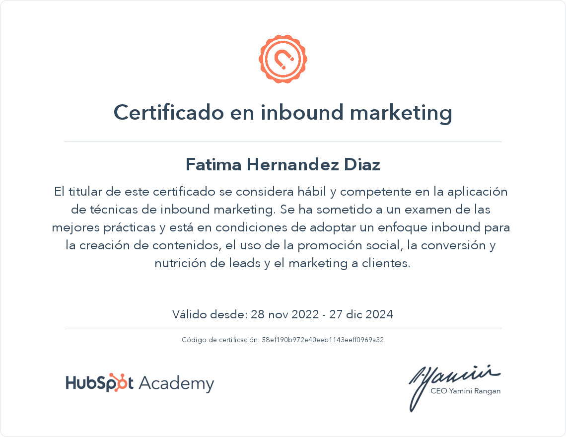 Tu certificado