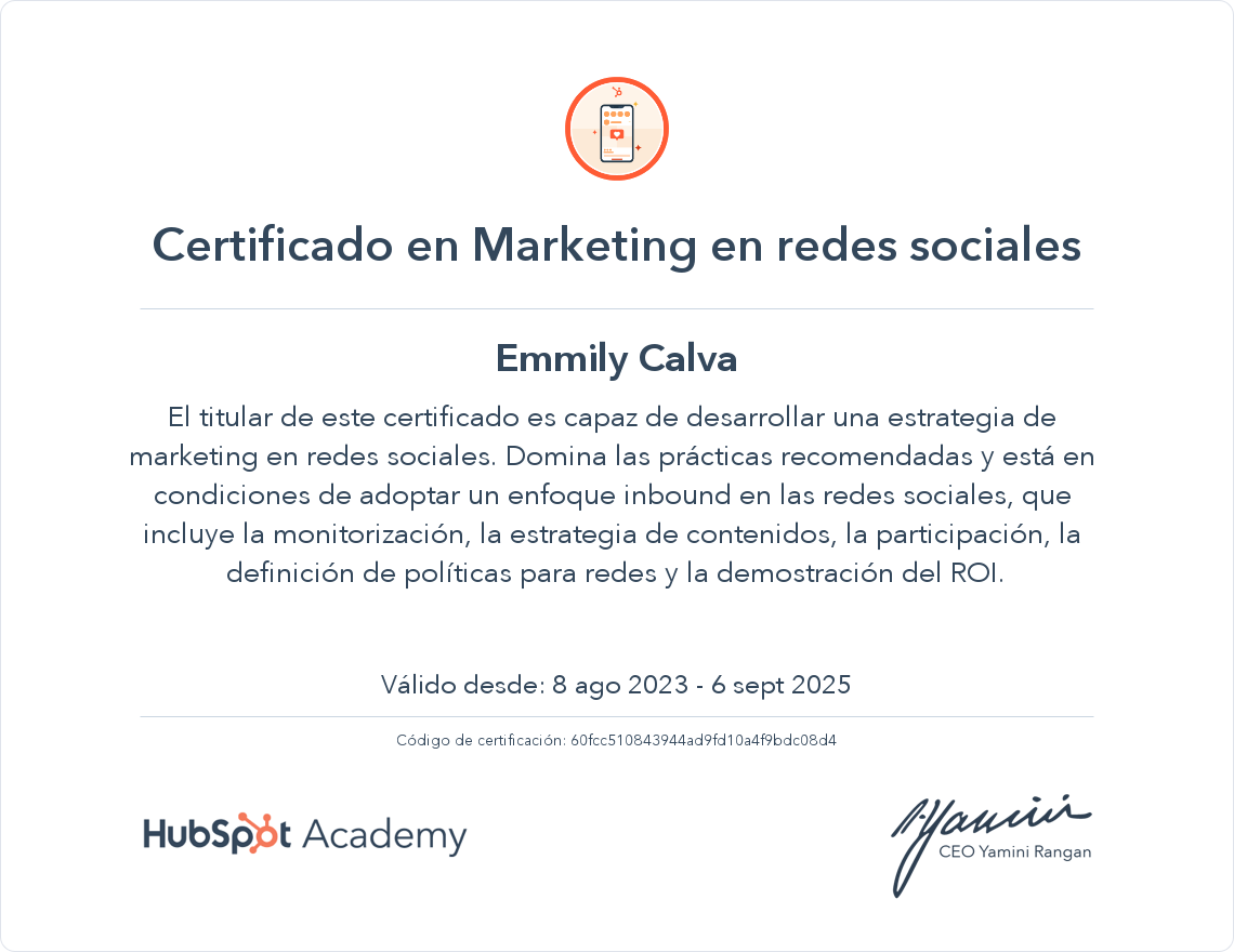 Tu certificado