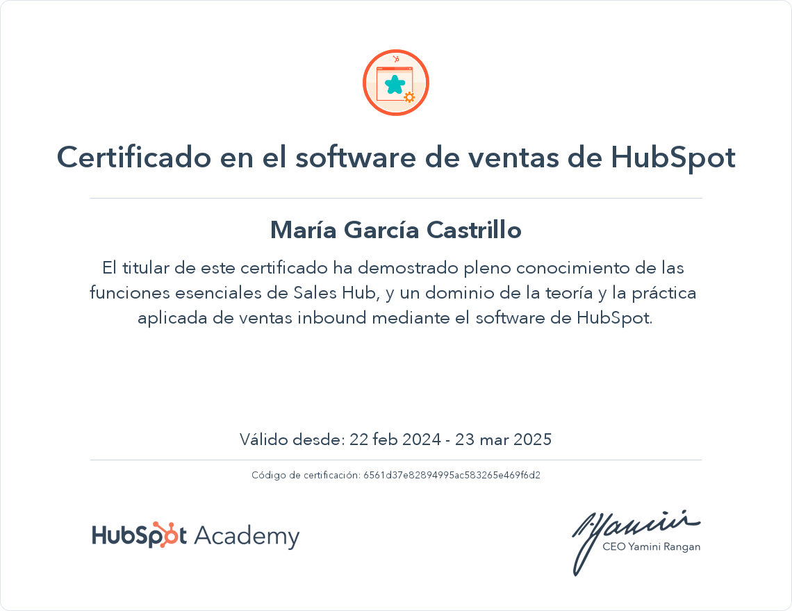 Tu certificado