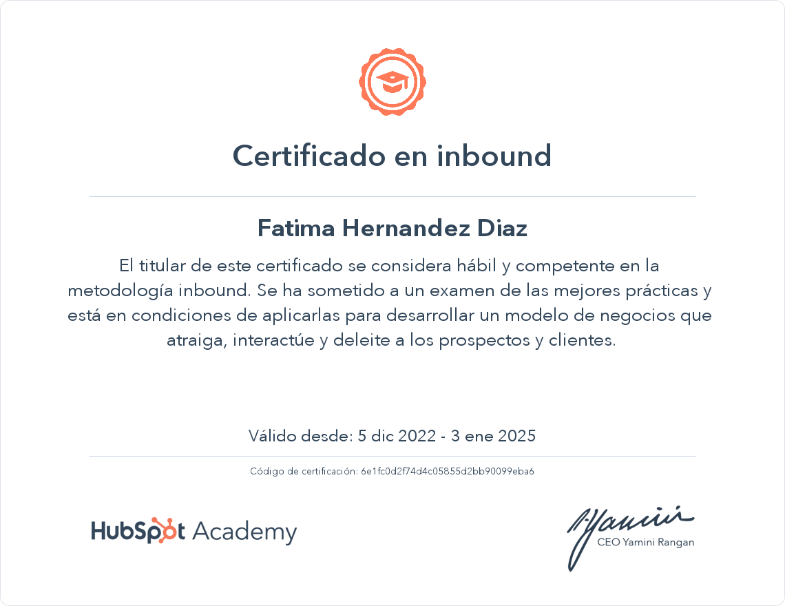 Tu certificado
