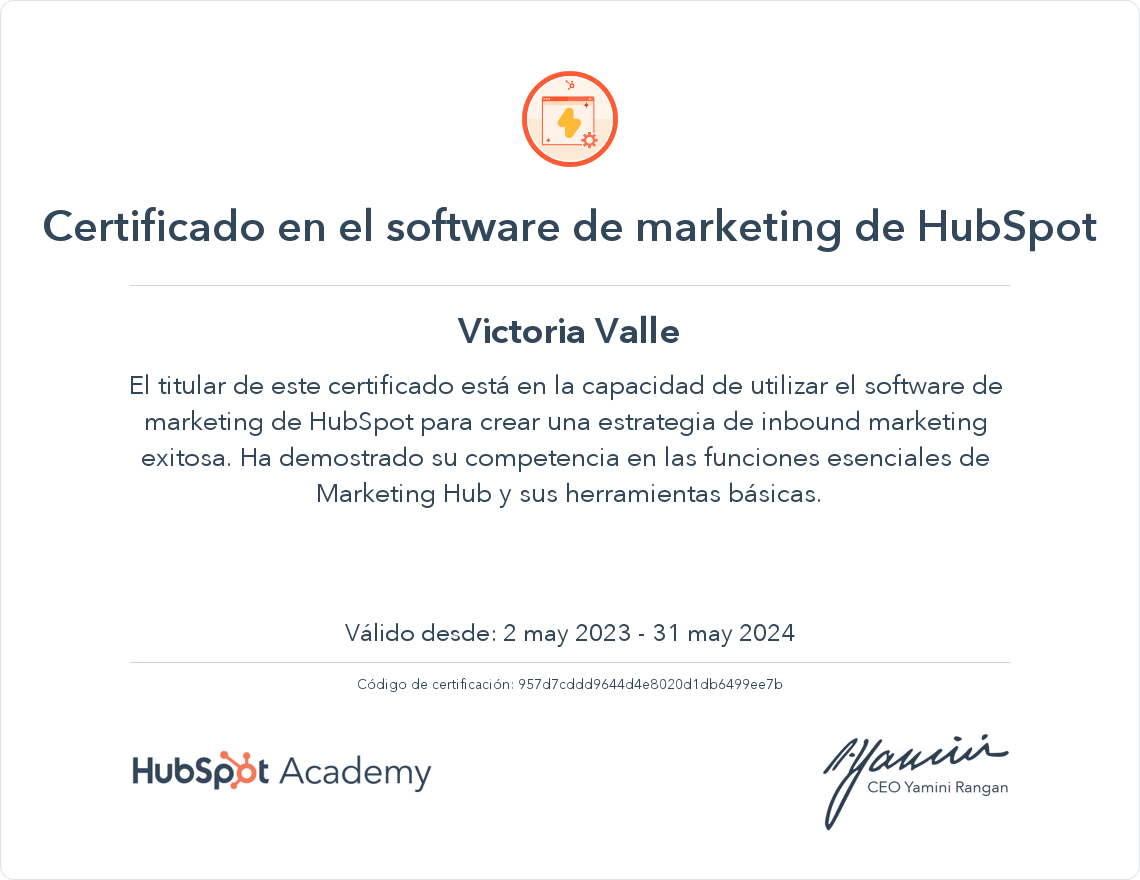 Tu certificado