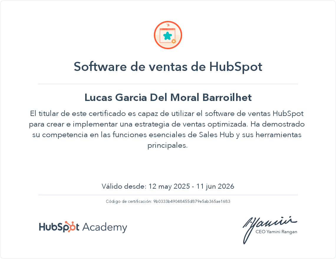 Tu certificado