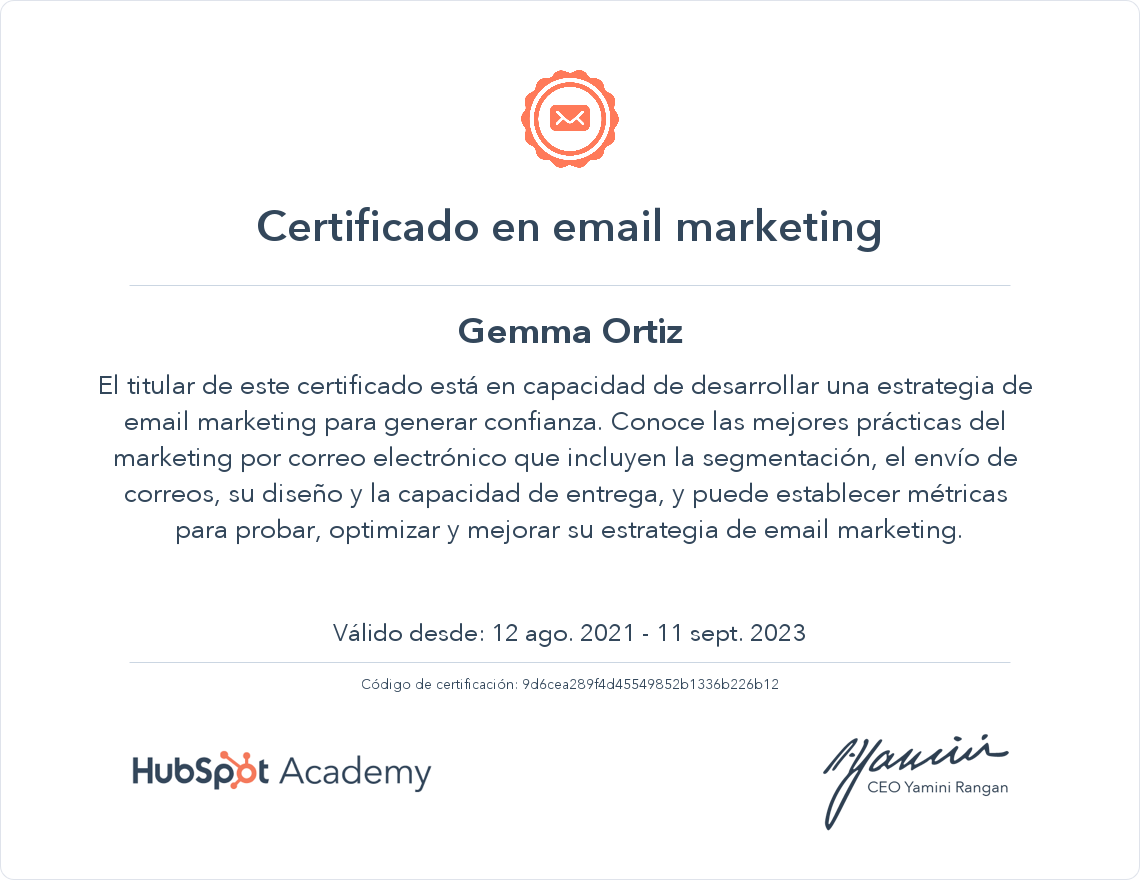 Tu certificado