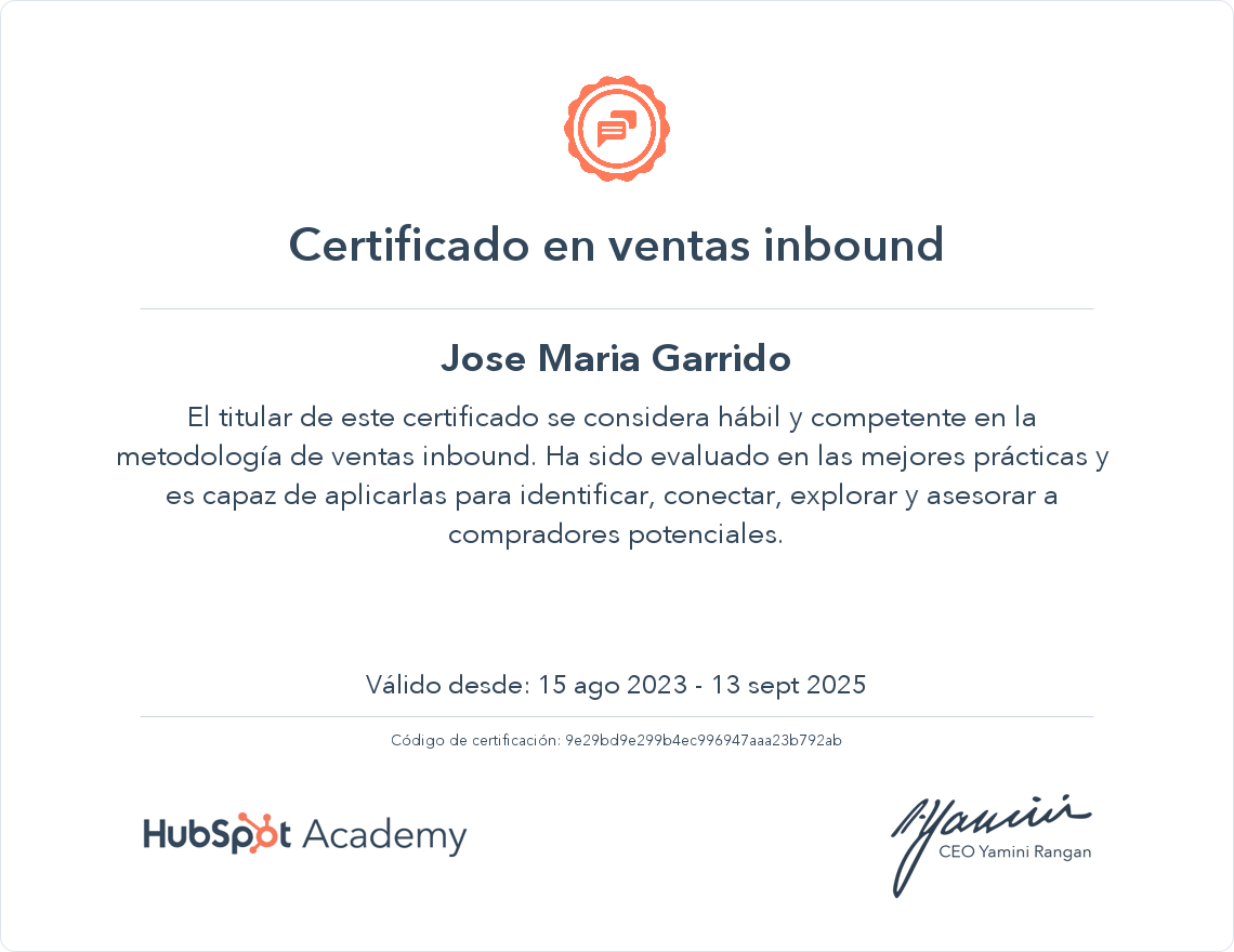 Tu certificado