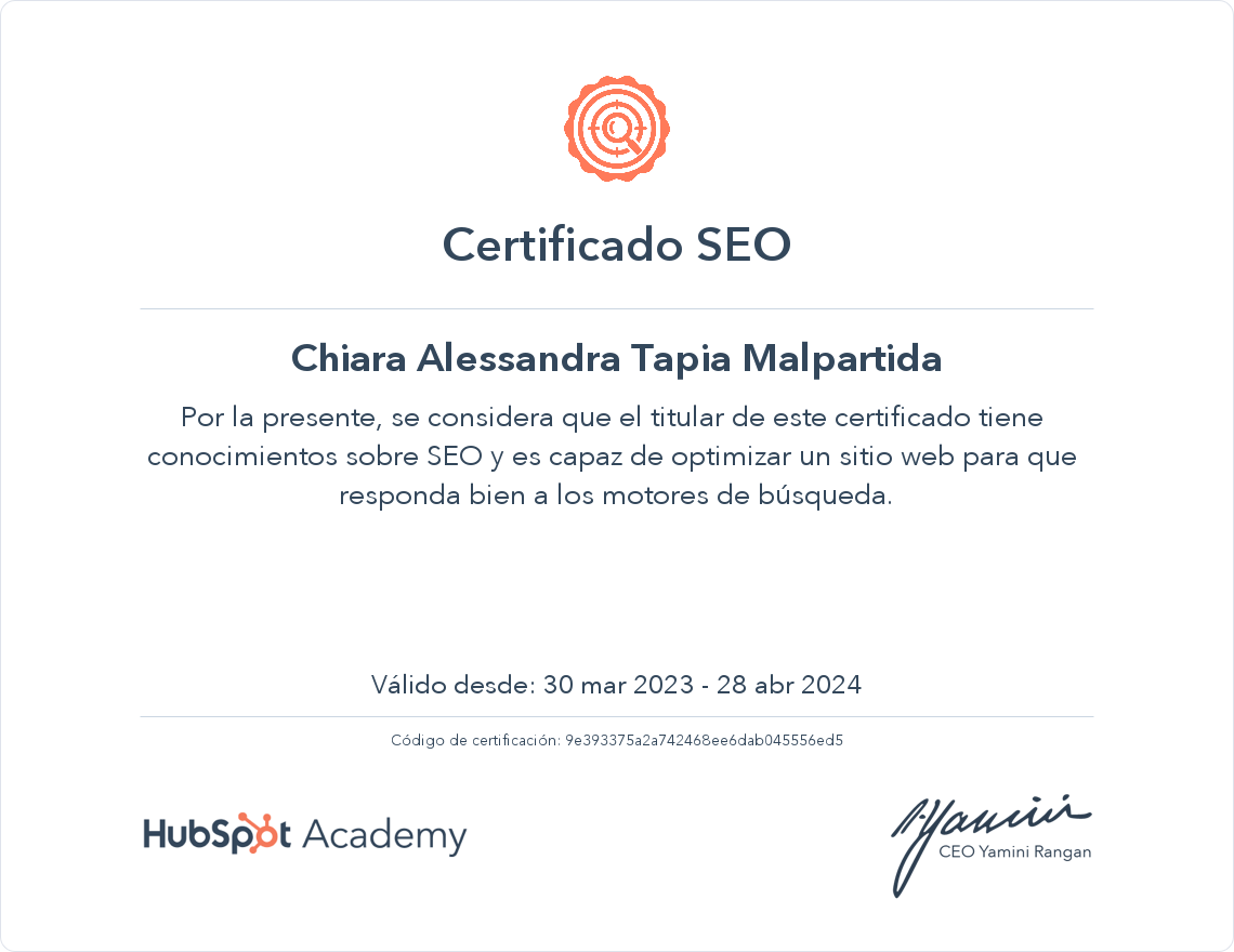Tu certificado