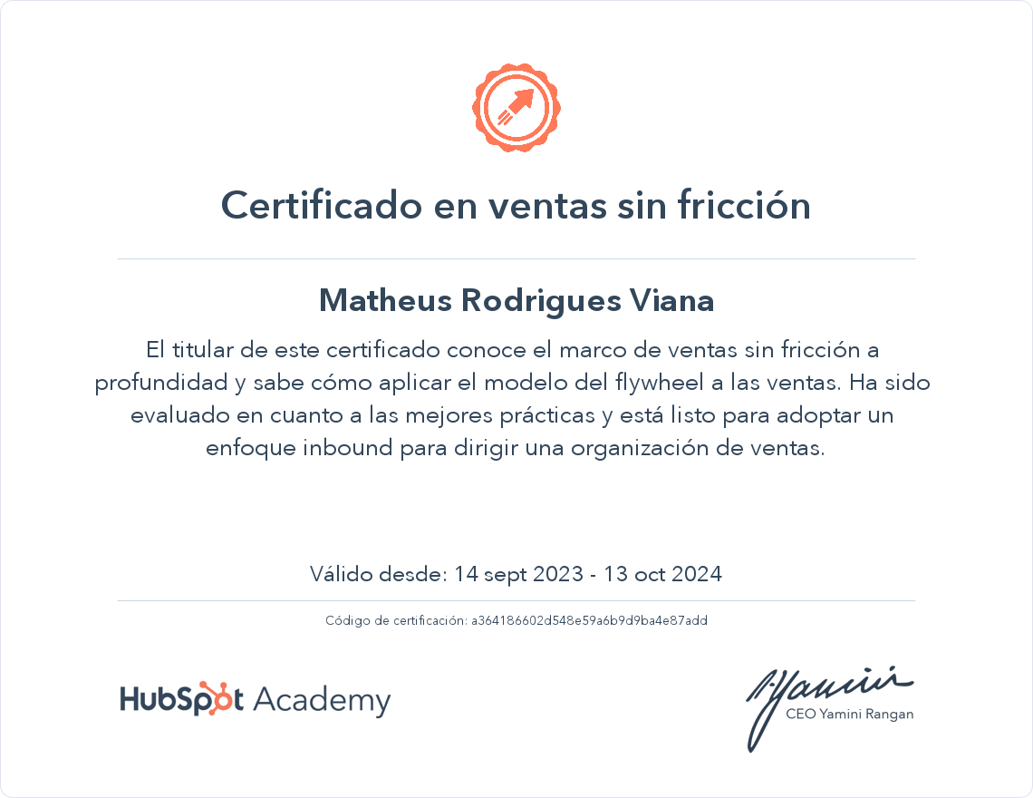 Seu certificado