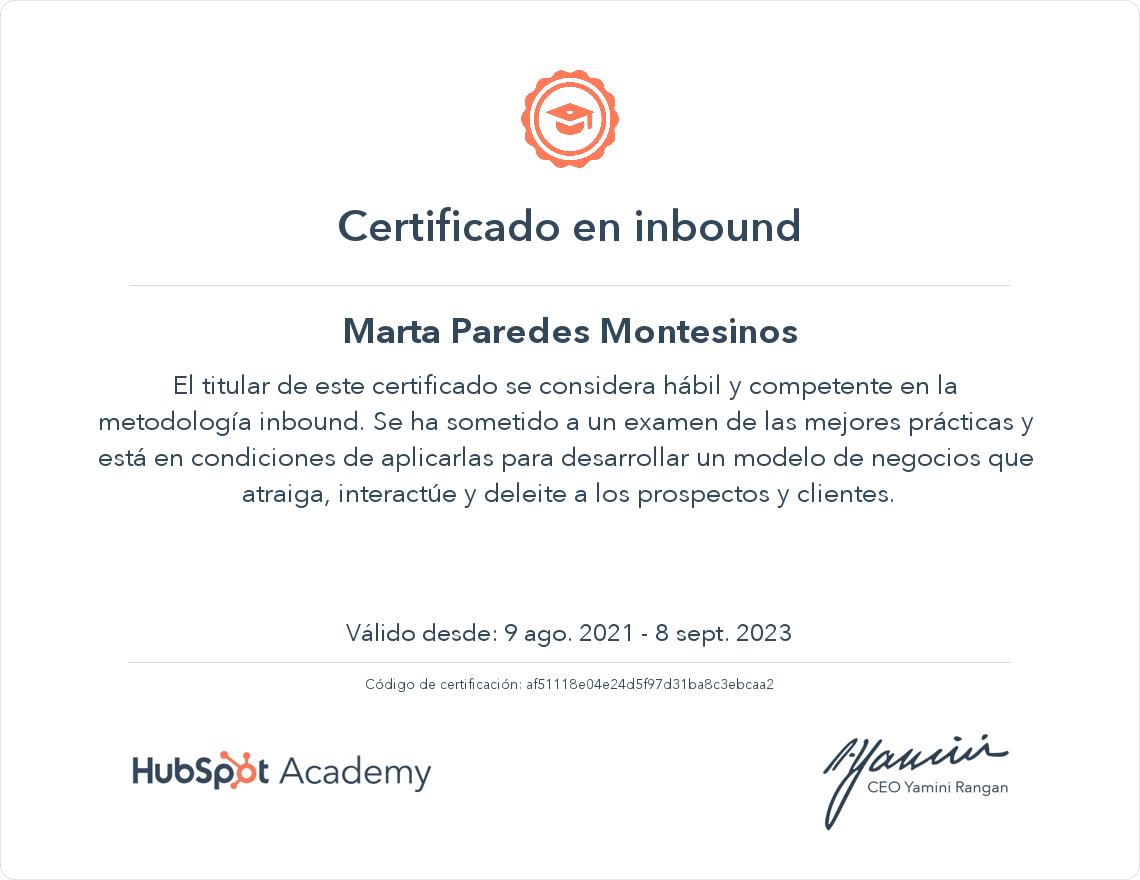 Tu certificado