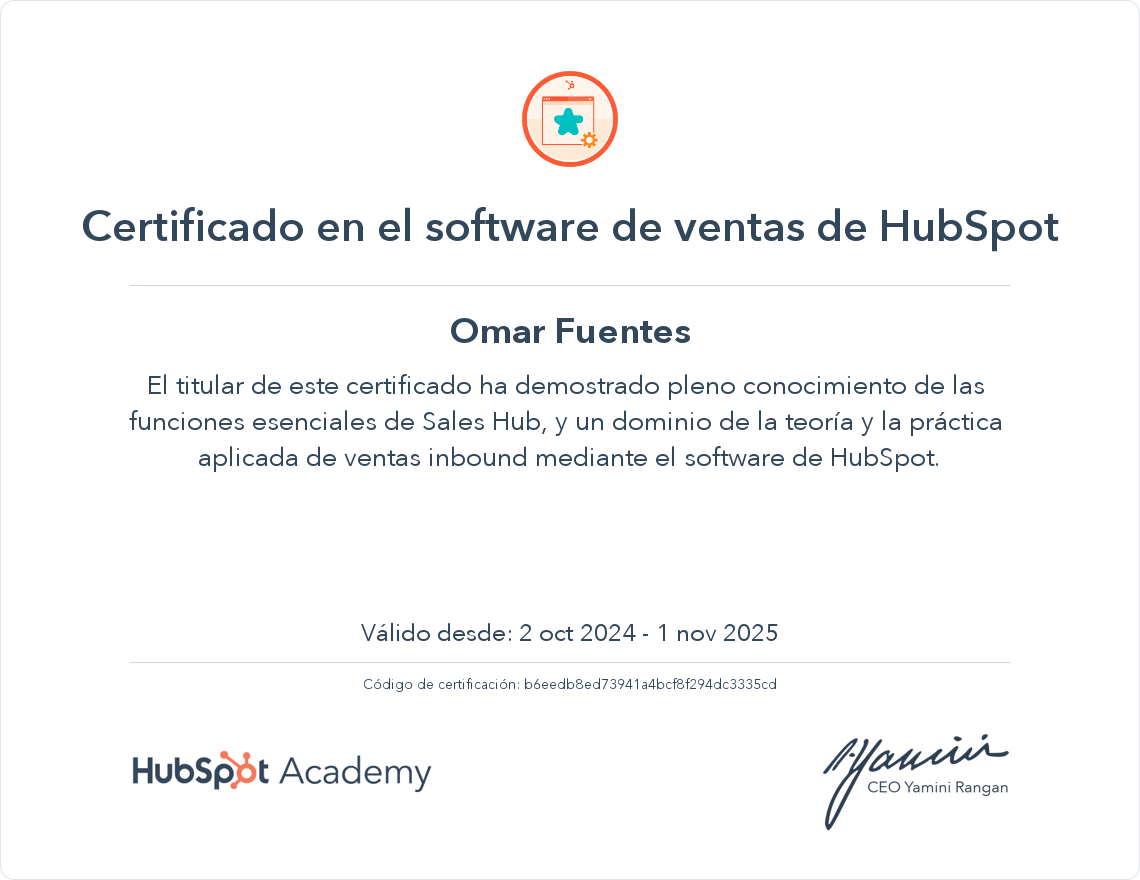 Tu certificado