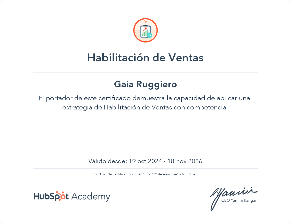 Tu certificado