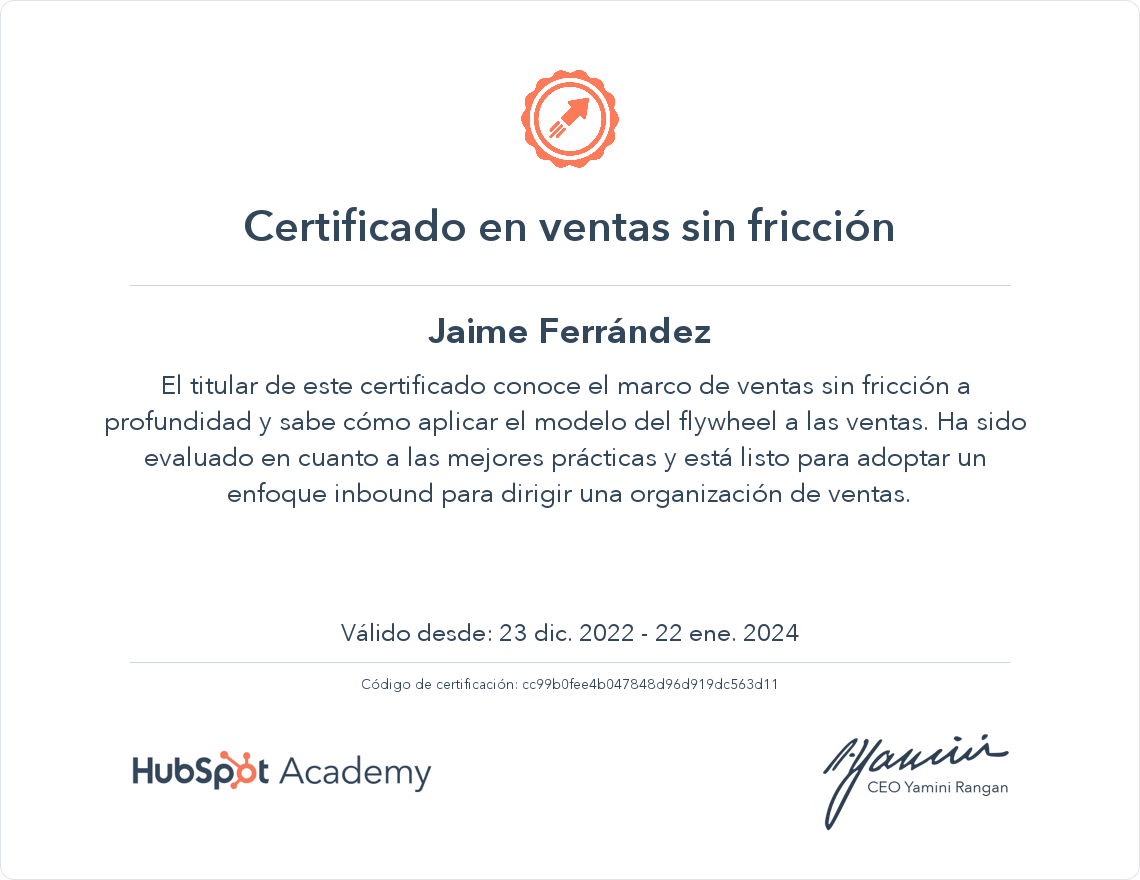 Tu certificado
