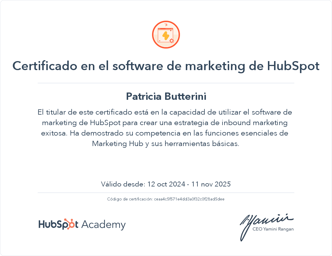Tu certificado