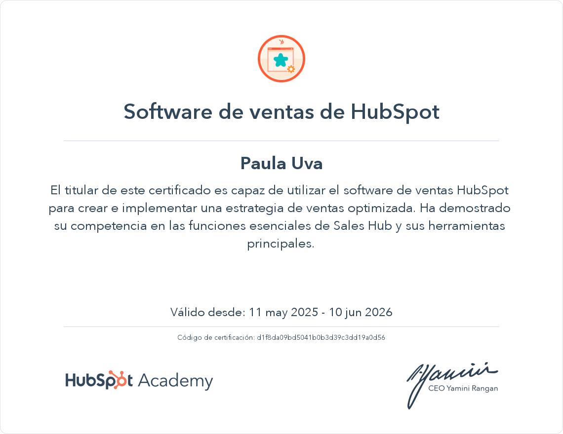 Tu certificado