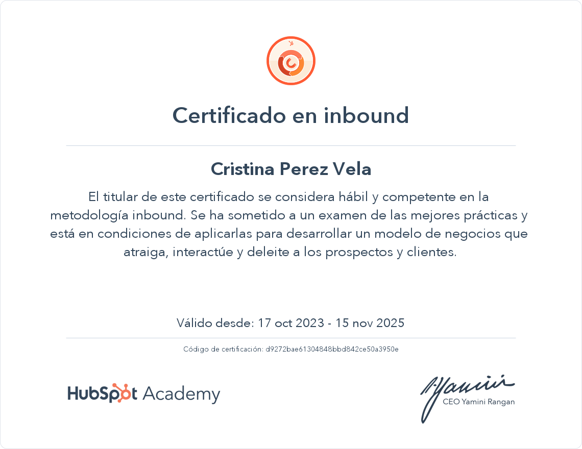 Tu certificado